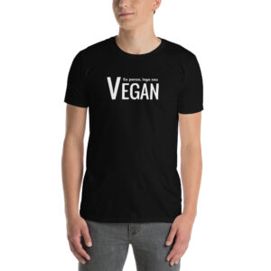 T-shirt Penso, logo sou vegan (Unissex)